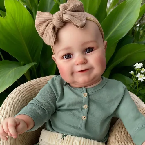 Miniatura 3 de iCradle Reborn - Muñeca de bebé realista hecha a mano de silicona suave de 24 pulgadas, muñecas de bebé recién nacidas que parecen bebés recién