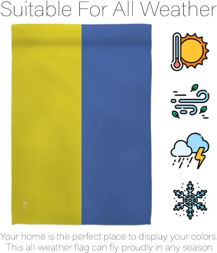Miniatura 6 de Tapiz de pared con bandera de jardín de Ucrania, soporte con bandera de Ucrania para decoración de casa pequeña, letrero de césped, regalo