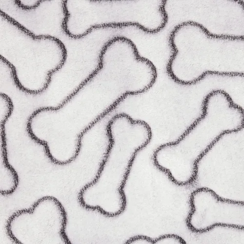 Miniatura 3 de Bone Dry Colección de huesos en relieve, manta para mascotas, 36x48, negro