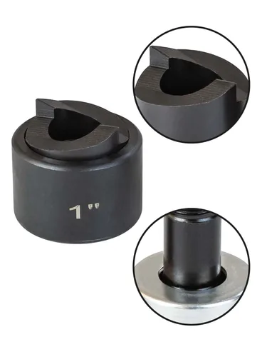 Miniatura 2 de Unidad perforadora de conducto de 1 pulgada con perno de extracción manual, tamaño real de orificio de 1.36 pulgadas, uso versátil y capacidad