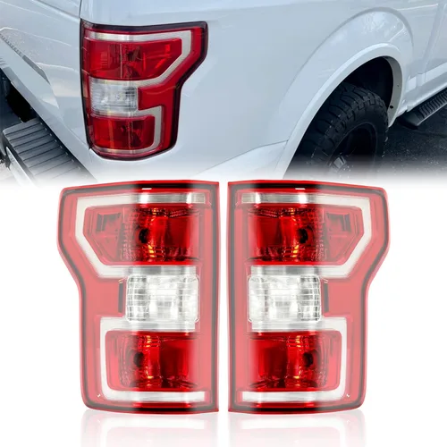 Miniatura 10 de HECASA Luz trasera izquierda compatible con faros traseros Ford F-150 2018-2020 de repuesto para JL3Z-13405-H FO2800265C FO2800265 lente roja