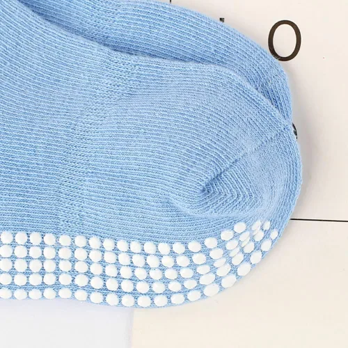 Miniatura 3 de Calcetines tobilleros antideslizantes con agarres, calcetines elásticos para bebés, para niños y niñas, recién nacidos, 6 pares de 1 a 3 años