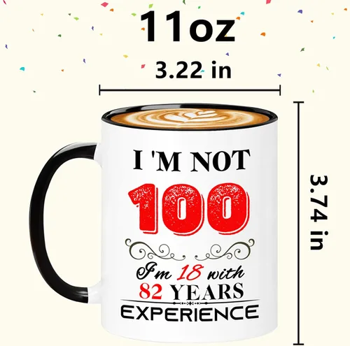 Miniatura 4 de Taza de 100 cumpleaños 1926 para mujeres y hombres, regalos de cumpleaños de 100 años para mamá, papá, abuela, abuelo, esposa, marido, tío, tía