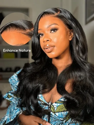 Miniatura 5 de Nadula Bye Bye Cap 13x4 HD Cuero Cabelludo Real 3D Body Wave Pelucas de Encaje Frontal de Cabello Humano Pre Todo, Peluca Sin Pegamento con Cordón