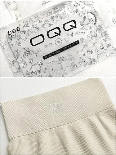 Miniatura 3 de OQQ - 3 piezas para mujer, pantalones cortos de yoga, Leggings de entrenamiento, atléticos, sin costuras, cintura alta, de gimnasio