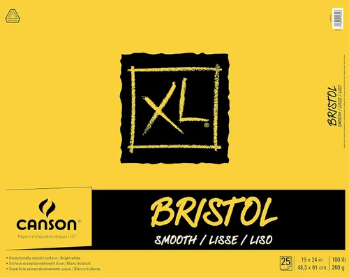 Miniatura 11 de Canson Papel Bristol Serie XL, Liso, Bloc con Tapa Plegable, 9 x 12 pulgadas, 25 Hojas (100lb/260g) - Papel de Artista para Adultos y Estudiantes