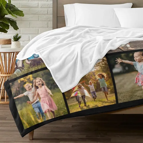 Miniatura 2 de Manta personalizada con fotos y texto para mamá, papá, bebé, familia, amigos, manta personalizada para cumpleaños, Navidad, para mujeres, hermana