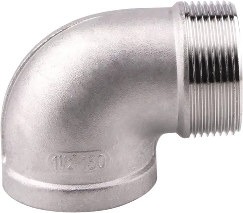 Miniatura 10 de Codo de calle 90 grados, rosca macho x hembra NPT de 1 pulgada SUS304