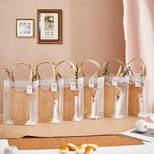 Miniatura 8 de 55 piezas de premios de baby shower para ganadores de juegos, 6 juegos de tabla de queso en forma de mameluco con cucharas, esparcidores de Body