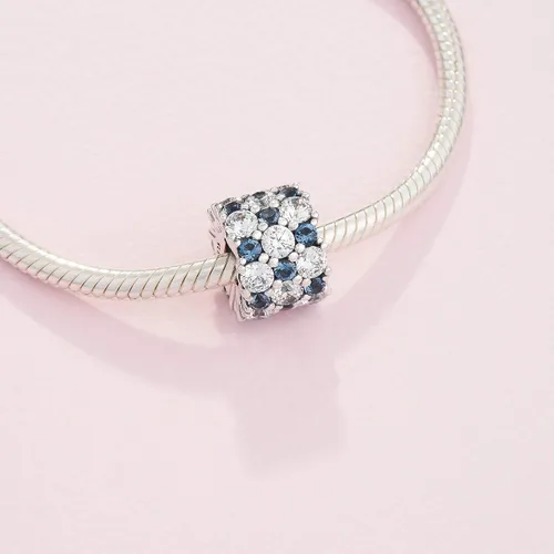 Miniatura 4 de PANDORA Jewelry Blue and Clear Sparkle Cubic Zirconia Charm in Sterling Silver