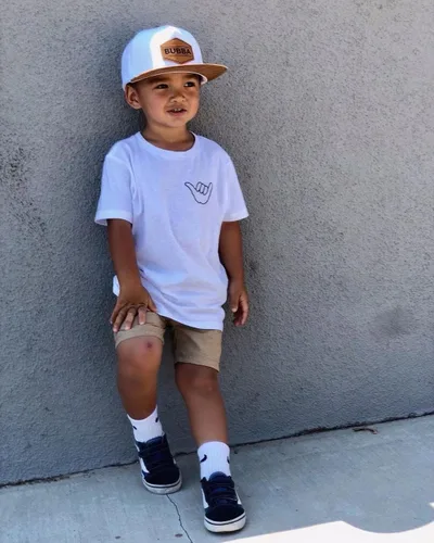 Miniatura 7 de Gorro de béisbol para bebé, gorra de camionero Bubba, para bebé, recién nacido, juvenil, con parche de ala plana, para verano e invierno