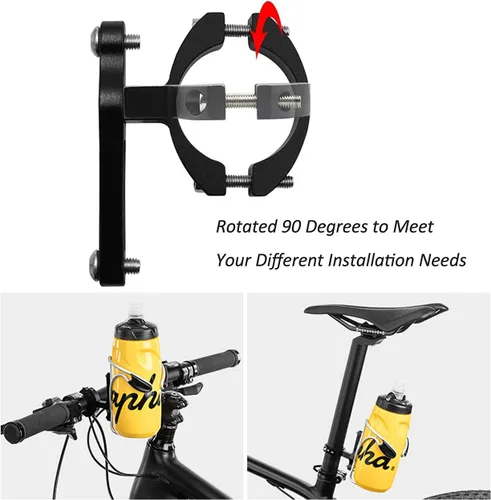 Miniatura 4 de Soporte para botella de agua Platt, para bicicleta, de aleación de aluminio, para manillar/poste de asiento, para bicicletas de carretera, MTB