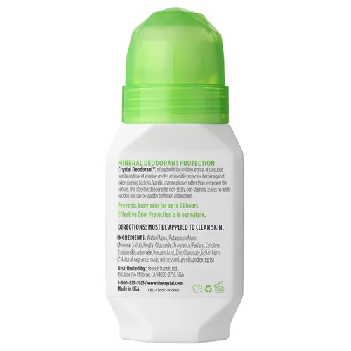 Miniatura 2 de Crystal Deodorant - Desodorante vegano mineral roll-on para mujeres y hombres, vainilla jazmín, 2.25 onzas líquidas (paquete de 3)