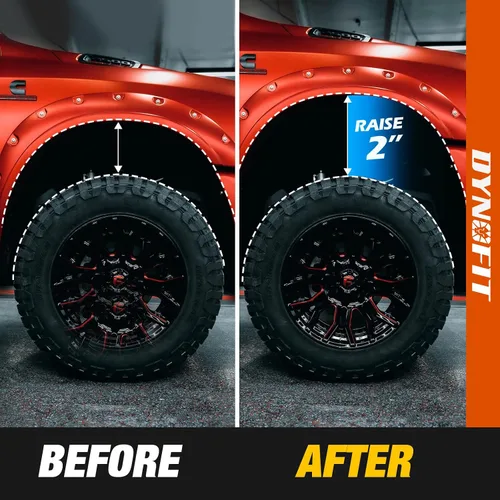 Miniatura 6 de Dynofit - Kits nivelación con elevación de 2 pulgadas para chasis frontal, para Ford F150 2WD 4WD 2004-2023 y Expedition 2003-2018, kit espaciador