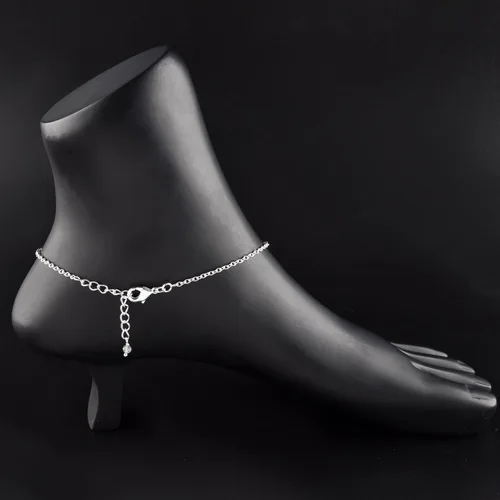 Miniatura 6 de YANARA Pulsera de tobillo para mujer, piedra de nacimiento natural, cuentas de piedras preciosas, tobillera delicada hecha a mano de 9 pulgadas +