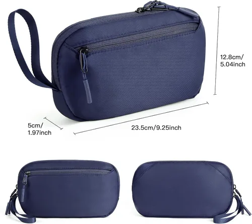 Miniatura 2 de Bolsa organizadora de cables, bolsa organizadora de cargador delgado para accesorios de viaje, artículos esenciales para aviones, dispositivos