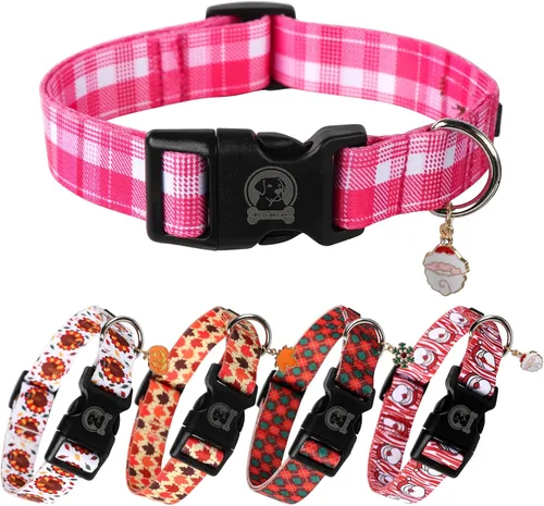 Miniatura 7 de MR. CHUBBYFACE - Collar de cumpleaños para perro con patrones, suave, ajustable, para perros pequeños, medianos y grandes