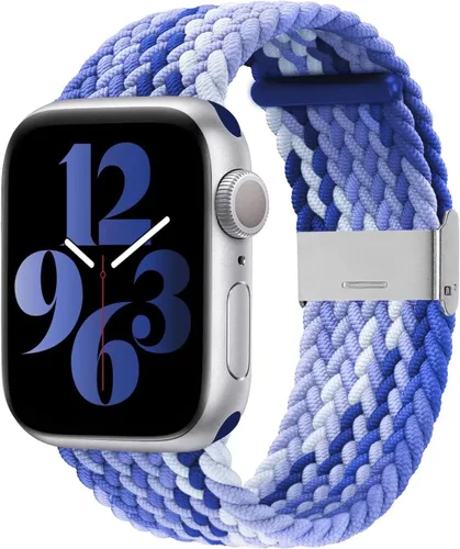 Miniatura 33 de Bandiction - Correas compatibles con Apple Watch de 44mm 40mm 38mm 42mm 41mm 45mm 46mm 49mm, bandas iWatch para mujeres y hombres, correa elástica