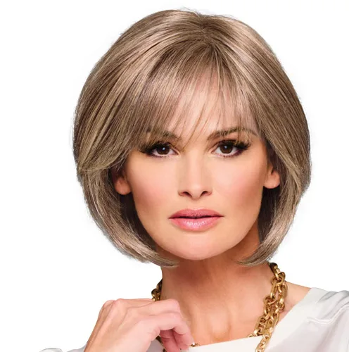 Miniatura 27 de Raquel Welch Made You Look Chin-Length Chic Bob, 100% atado a mano por ropa de pelo, gorra pequeña promedio, RL10/12 castaño iluminado por el sol