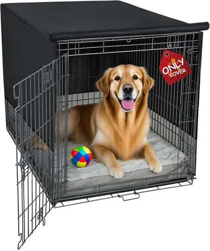 Miniatura 9 de Explore Land Funda transpirable para jaula de perro, ventilación de malla de 4 lados, funda básica para perrera para mascotas, todos los lados