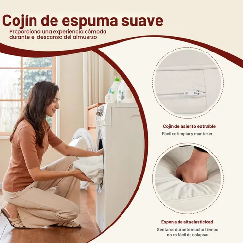 Miniatura 4 de FDW Juego de 3 sillas de mimbre para exteriores, juego de 3 sillas de ratán para exteriores, juego de conversación con mesa auxiliar para patio