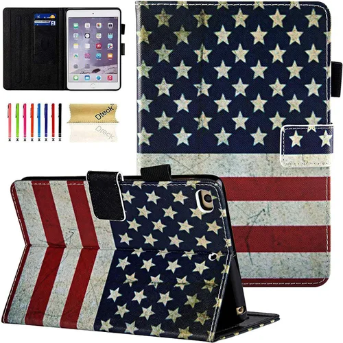 Miniatura 27 de Dteck Funda para iPad mini 5/4/3/2/1, elegante y ligera de cuero sintético tipo folio con cartera, funda inteligente