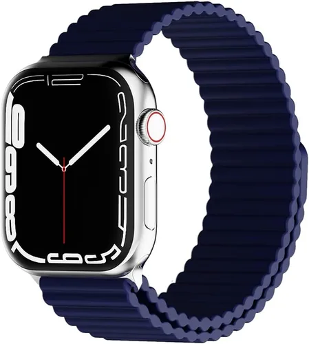 Miniatura 13 de HeiKe Correa magnética de silicona para Apple Watch Band de 1.929 in 1.811 in 1.772 in 1.732 in 1.654 in 1.614 in 1.575 in 1.496 in para hombres