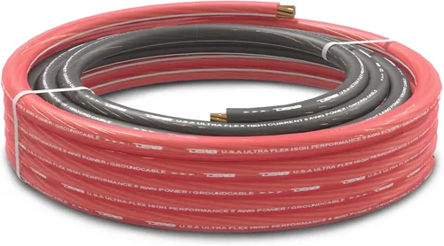 Miniatura 5 de DS18 PW-8GA-5BK/20RD Cable de alimentación ultra flexible CCA calibre 8, 5 pies negro y rojo de 20 pies - Kit de cableado de amplificador de potencia