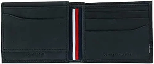 Miniatura 3 de Tommy Hilfiger Leif RFID - Cartera de piel para hombre con tapa ID color negro