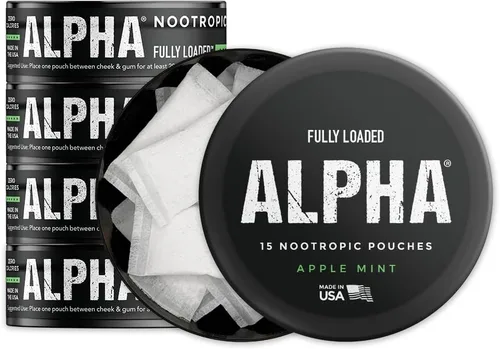 Miniatura 9 de Bolsas Nootrópicas Alpha Fuel Completamente Cargadas (Wintergreen Fuel) - Bolsas de Energía Nootrópicas con Cafeína, Alpha GPC, Tirosina, Taurina