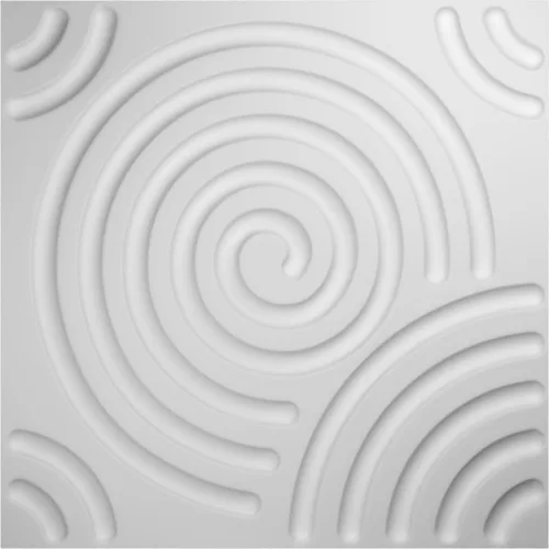 Miniatura 5 de Ekena Millwork WP20X20SPWH 19 5/8 pulgadas de ancho x 19 5/8 pulgadas de alto en espiral EnduraWall decorativo 3D Panel de pared cubre 2.67 pies