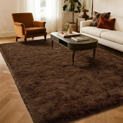 Miniatura 35 de Alfombra Corredor Suave de Pelo Largo para Dormitorio, 2 x 6 pies, alfombras esponjosas con parte inferior antideslizante para pasillo, junto a