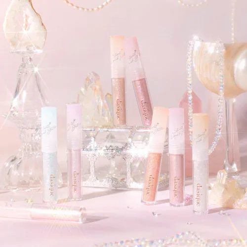 Miniatura 3 de dasique Starlit Jewel - Brillo líquido c #01 Frozen Gold Sombra de purpurina parpadeante Maquillaje coreano Maquillaje de ojos brillante
