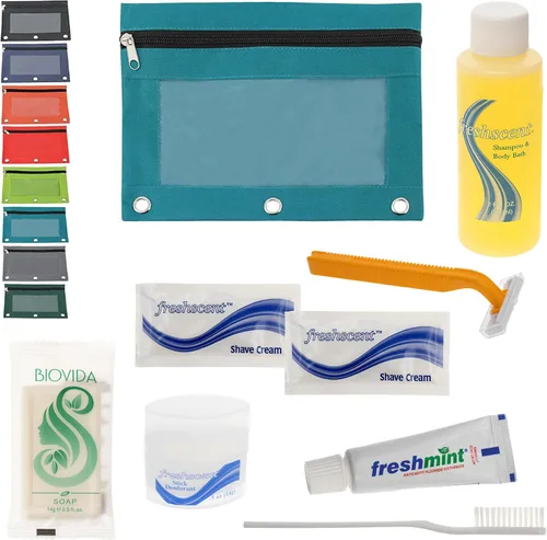 Miniatura 10 de Moda West 24 kits – Caja a granel de artículos de tocador de lujo al por mayor de artículos de tocador esenciales para hombres, mujeres, viajes