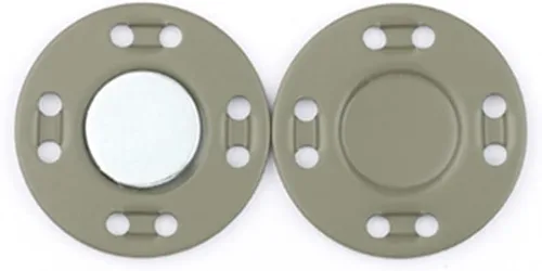 Juego de 6 botones magnéticos, suministros de costura, hebilla magnética de metal, 3 pares de botones invisibles a presión para ropa, abrigo, Verde