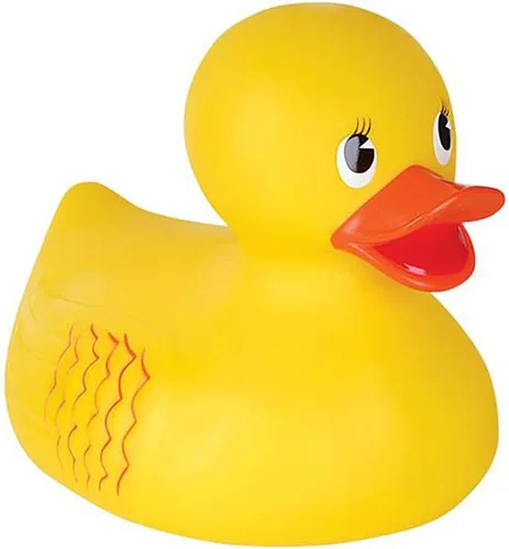 The Dreidel Company Pato de goma jumbo de 10.5 pulgadas clásico grande para baños llenos de diversión (individual)