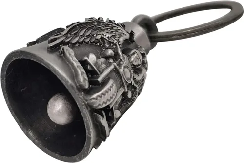 Miniatura 3 de Dream Apparel Campana de motocicleta Guardian Angel Drive Away Gremlin, campana de motociclista para hombres y mujeres, regalo de buena suerte