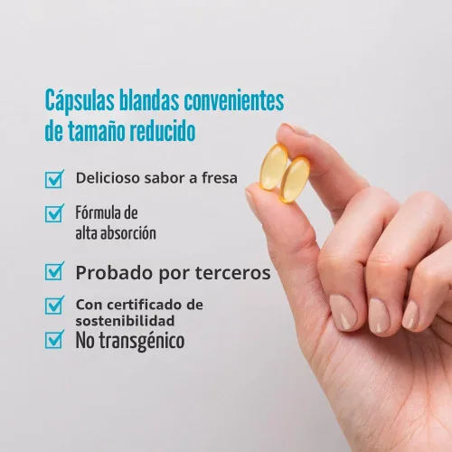 Miniatura 4 de Nordic Naturals Ultimate Omega Minis fresa, 0.01 onzas, 90 softgels., RUS-06100, 90, 90