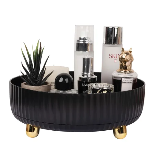 Miniatura 7 de Anyoifax Bandeja organizadora de perfumes de maquillaje, giratoria de 360 grados, organizador de loción para el cuidado de la piel, organizador