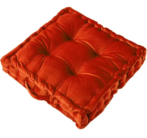 Miniatura 11 de Cojines cuadrados para asiento de suelo, cojín de asiento de silla de tatami de color sólido con asa, cojín de terciopelo portátil grueso para yoga