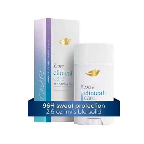 Miniatura 6 de Dove Clinical + Care - Desodorante antitranspirante invisible en barra sólida para mujeres, limpieza original con suero nutritivo, 2.6 onzas
