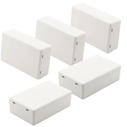 Miniatura 33 de Zulkit 12 cajas de proyecto de plástico ABS para proyectos eléctricos, caja de conexiones pequeña, color blanco, 2.17 x 1.28 x 0.79 pulgadas