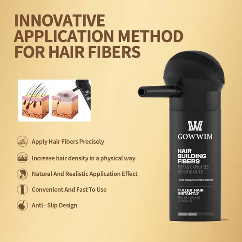 Miniatura 5 de Gowwim Aplicador de fibra capilar: distribuye fácilmente las fibras de manera uniforme, cubre y mezcla raíces 0.42 oz/0.88 oz