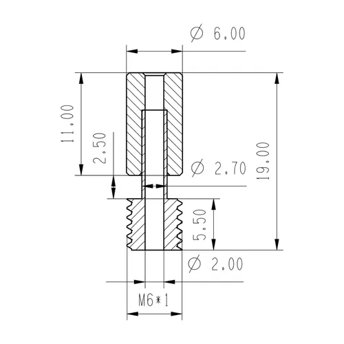Miniatura 7 de 2 piezas Sprite Extrusora Actualización de Aleación de Titanio de Metal Tubo de Rotura Compatible con Creality Ender 3 S1, Ender3 S1 Pro, CR10 Smart