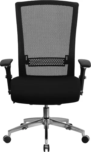 Miniatura 6 de Flash Furniture HERCULES Series 24/7 Uso Intensivo 300 lb. Silla de oficina ergonómica multifunción de malla negra con deslizador de asiento