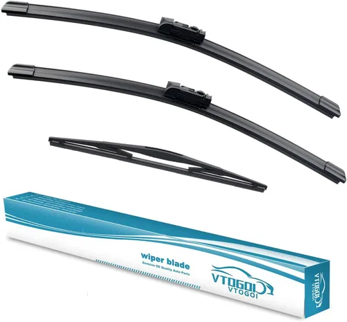 Miniatura 37 de VTOGOI escobillas de limpiaparabrisas con juego de escobillas traseras para BMW X3 2004-2010, repuestos de limpiaparabrisas automotrices, que