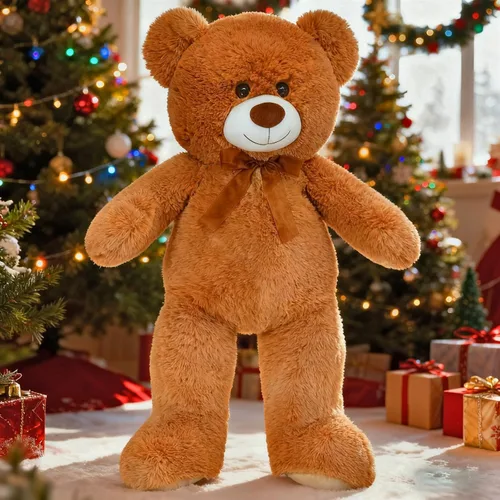 Miniatura 17 de Toys Studio - Adorable oso de peluche gigante, de 36 pulgadas, color gris, felpa suave, para novias y niñas Azul