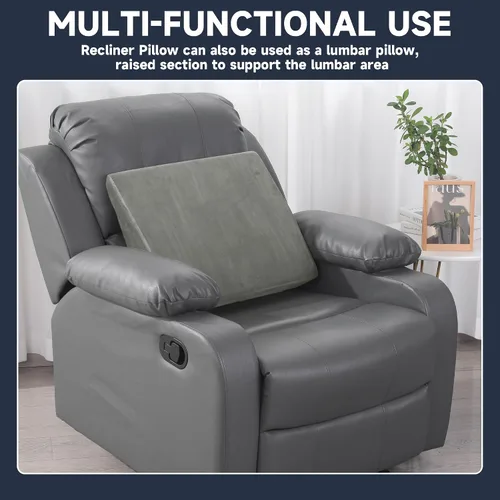 Miniatura 6 de MABOZOO Almohada de cuña para reclinar, almohada para las piernas de espuma extra grande con cojín de reposapiés ajustable, almohada de cuña