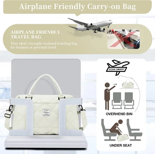 Miniatura 8 de Weekender Bags for Women Travel, Overnight Travel Duffel Bag with Wet Pocket and Separate Toiletry Bag, Airplane Personal Item Travel Bag, Travel