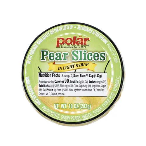 Miniatura 3 de MW Polar Rebanadas de pera en almíbar ligero, tarro de vidrio de 10 oz (paquete de 12)